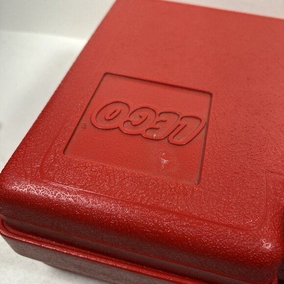 Vintage Red Lego Carry Case Storage Box Made in USA 17x9x5 - Picture 3 of 7